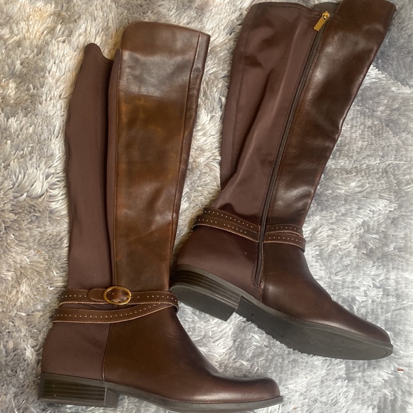 Bandolino Brown Leather Boots Size 9 Excellent Condition - Picture 2 of 12